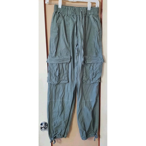 Rachel Paige Pants - Rachel Paige Olive Green Cargo Joggers Casual Utility Pants Sz XS